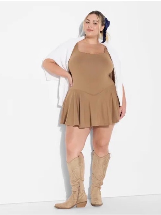 wild fable Dresses & Skirts - NWT Wild Fable Game Day Lace Drop Waist Skort Dress - XXL Tan